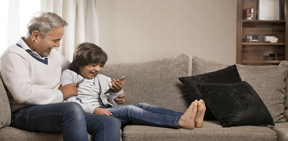 Modern senior couple enjoying time together