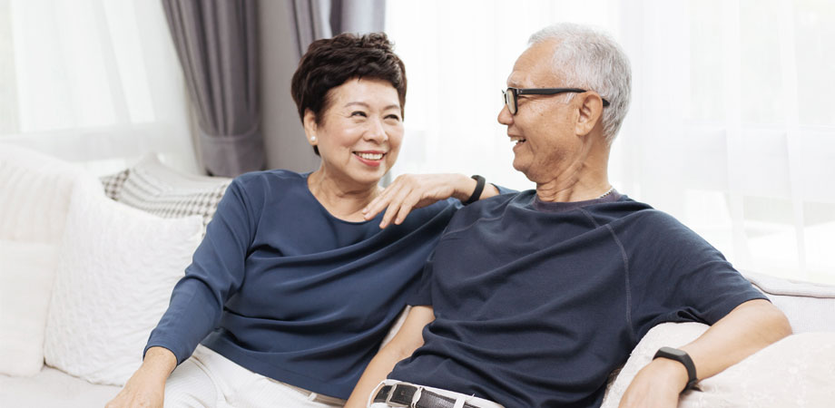 Senior man enjoying time with his Grandson